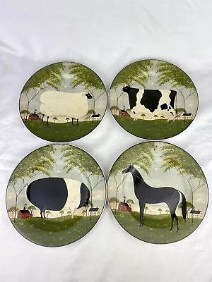 Vintage 2000 Warren Kimble By Sakura Animal Collection Set 4 Pig Cow Horse Sheep • $36.95