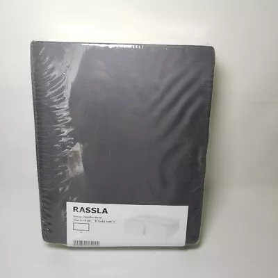 NEW IKEA RASSLA 2x Compartment Box White Grey 404.180.82 Drawer Organiser  • £18