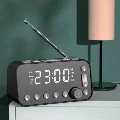 $29.44 • Buy DAB+FM Radio Clock Alarm LED Digital Sleep Bedside Dual Timer Large Size Display