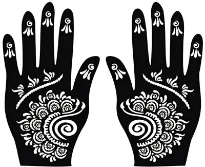 Henna Stencils Hand Mehndi Art Template For Temporary Tattoo • £2.99