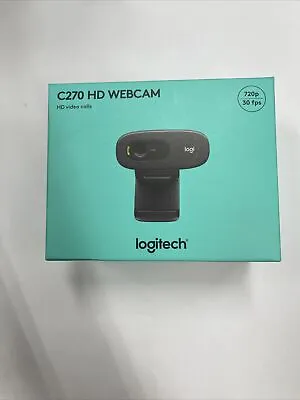 Logitech C270 Hd Webcam - Black - New • $54.95