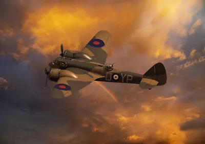 £150 • Buy Bristol Blenheim Fiery Sky  Canvas Prints Various Sizes Free Delivery