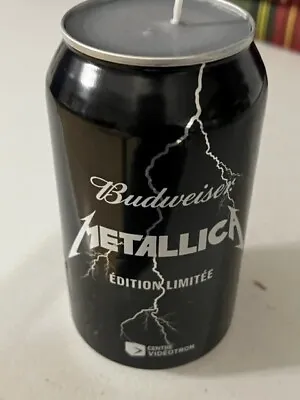 METALLICA COLLECTOR'S LIMITED Budweiser Quebec Show Beer Can Candle - Gray • $24.99