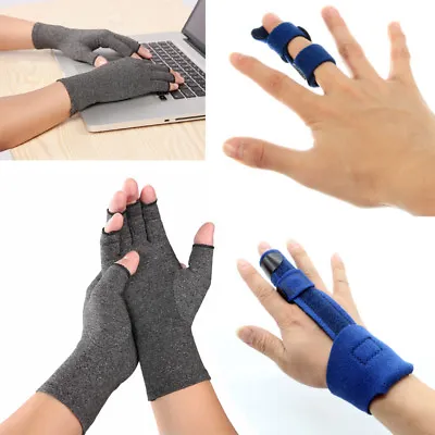 Anti Arthritis Compression Glove Hand Finger Extension Splint Pain Relief Splint • £3.23