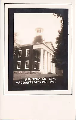 Fulton County Courthouse McConnellsburg Pennsylvania Vtg Postcard CP336 • $6.65