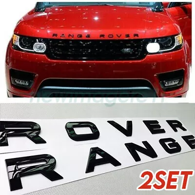 2 Set Lettering For Range Rover L405 Sport Evoque P322 Bonnet Front Rear Badge • $28.09