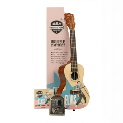 $210.81 • Buy KALA Learn T0 Play ELVIS ROCKABILLY Concert Ukulele STARTER KIT