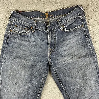 7 For All Mankind Jeans Women’s Size 28 Blue Straight Leg • $19.95