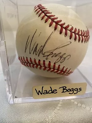 Wade Boggs Autographed Baseball Rawlings  • $28