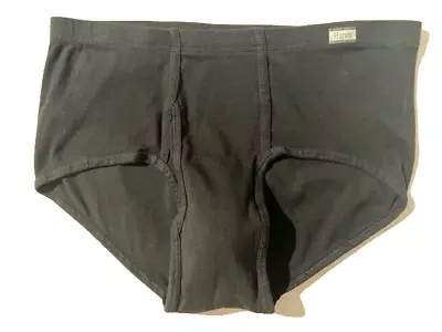 New HANES Men Comfort Soft Waistband Mid Rise Brief Underwear Black Cotton Sz XL • $10