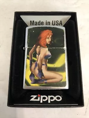 Vintage AADLP CHINA 1998 Sexy Lady Silver Tone Purple Bikini Woman Pin Up • $9.99