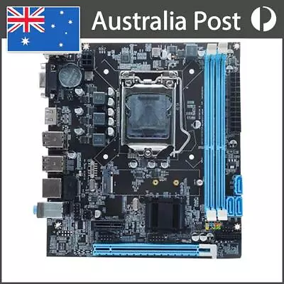 H61 Computer Motherboard Support 2 X DDR3 PC Main Board 4 X SATA 2.0 For Office • $42.59
