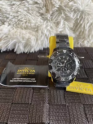 Invicta Specialty 6412 Gunmetal Black Men's Wristwatch With Stainless Steel Band • $45