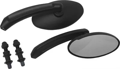 Harddrive Black Oval Side Mirror Set Pr For Harley V-Rod Muscle 09-17 • $71.95