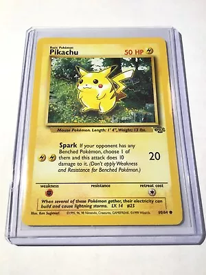 $4.95 • Buy PIKACHU - Jungle Set - 60/64 - Common - Pokemon Card - Unlimited Edition - NM
