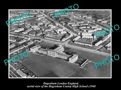 OLD POSTCARD SIZE PHOTO OF DAGENHAM LONDON ENGLAND THE HIGH SCHOOL C1940 • $4.50
