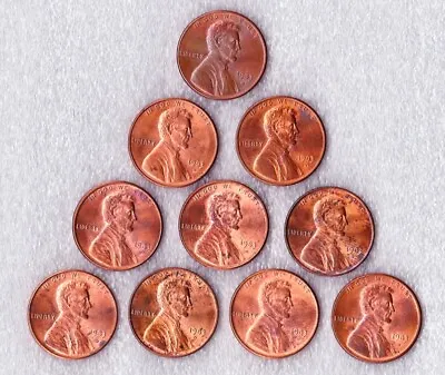 $9.80 • Buy USA – 11 X 1983 D Lincoln Pennies - 1c Coins – (Appear Uncirculated) – JCUSC10/1