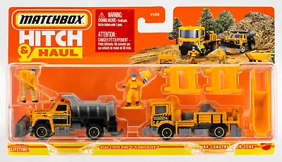 2024 Matchbox Hitch & Haul MBX Construction Zone | Road Stripe | Plowverizer • $6.99