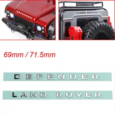 1/10 RC LAND ROVER & DEFENDER Metal Logo Sticker For TRX4 RC4WD D110 D90 • $12.83
