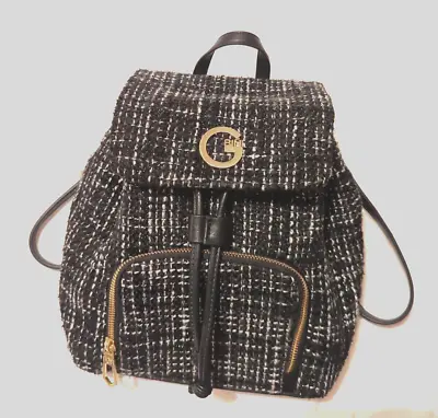 Gianni Bini Backpack Tote Purse Bag Tweed Mini Backpack • $16.99