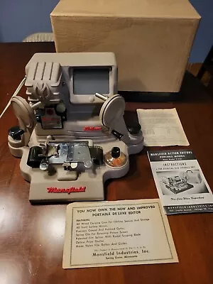 Mansfield Deluxe Model P-950 8mm And Cine Film Splicer Editor V16 • $49