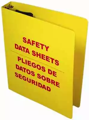 OSHA Right To Know 1.5   Bilingual Safety Data Sheet Binder (MSDS Binder) • $20