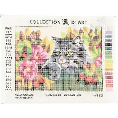 $15.67 • Buy Collection D'Art Needlepoint Printed Tapestry Canvas 30X40cm Ligh 499994427366