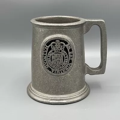Vintage Pewter Mug - En Dat Virginia Qvintvm Seal Coat Of Arms Wilton RWP Stein • $15.97