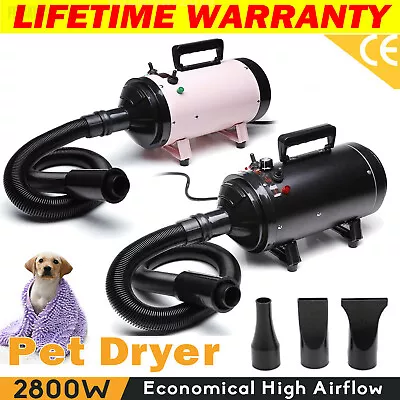 £14.30 • Buy Pet Hair Dryer Pet Dog Grooming Blow Speed Adjustable Hairdryer Blower Heater
