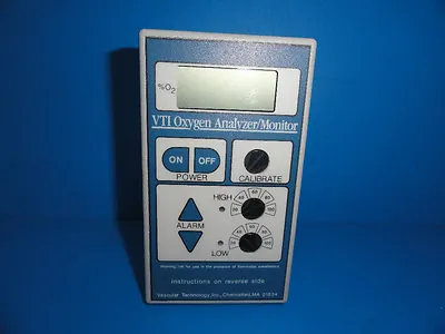 Vascular Technologies Inc VTI Medical Oxygen Analyzer/Monitor With Alarms (3706) • $35.99