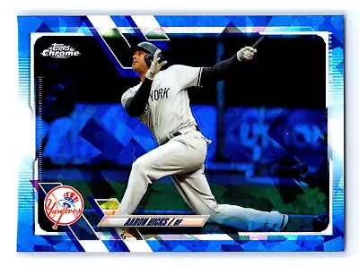 2021 Topps Chrome Update Sapphire Aaron Hicks #US329 Yankees • $1.50