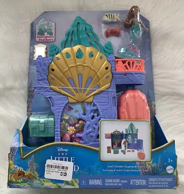 Disney The Little Mermaid Storytime Stackers Ariel’s Grotto Dollhouse Playset… • $22.99