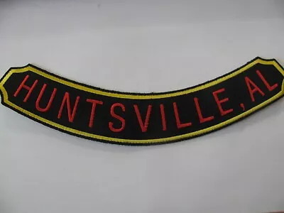 Motorcycle Jacket Patch 9” Unused Iron On '  HUNTSVILLE ALABAMA  ' NOS Free Ship • $9.80