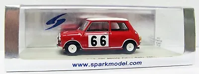 1963 Morris Mini Cooper 6th Monte Carlo Rally P Hopkirk J Scott 1/43 Spark S1188 • $41.33