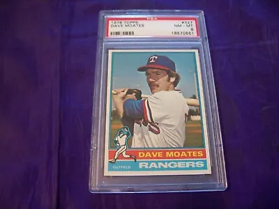 1976 Topps #327 Dave Moates Psa 8 • $9.95