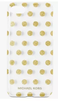 Michael Kors Clear Glitter Dot IPhone 7 Snap On Phone Case 12 X 3 X 12 Inches • $9.98