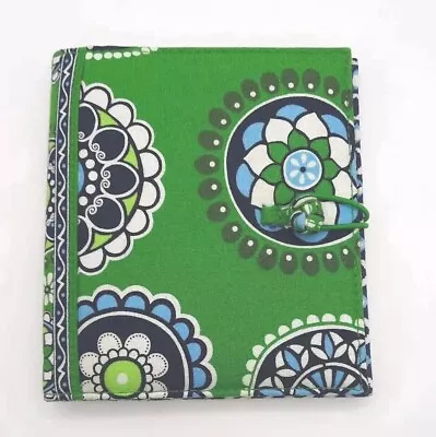 Vera Bradley CUPCAKES GREEN Pocket Books Notepad Memo Holder Pen Strap ID Pocket • $13.49