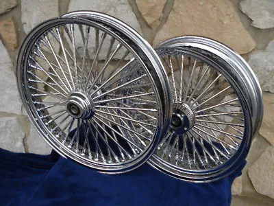 21x3 & 18x5.5 Dna Mammoth 52 Spoke Fat Daddy Wheels For Harley Softail & Touring • $990
