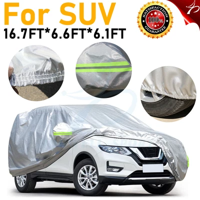 $33.79 • Buy For SUV Full Car Cover Outdoor Sun Dust Scratch Rain Snow Waterproof All Weather