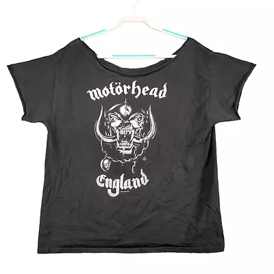 Unbranded Women's Motorhead England Tunic Graphic T-Shirt Black XL Short Sleeve • $15