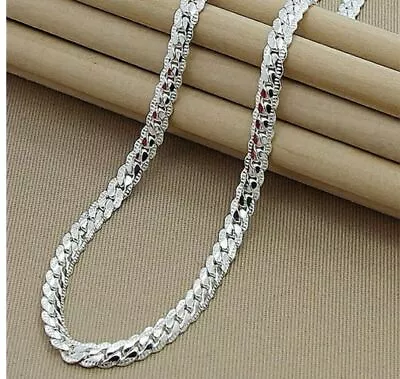 18  -24  Mens Womens 925 Sterling Silver 5mm Wide Snake Chain Necklace  • $8.99