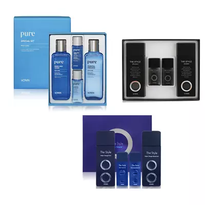 Korean Cosmetics Men' Skin Care Vonin The Character Cosmetic Set Skin & Lotion  • $39