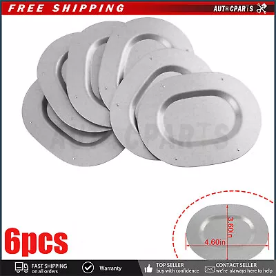 $22.99 • Buy 6x Trunk Floor Pan Drain Plugs Set Plate Covers For 1968-74 Nova 1967-69 Camaro