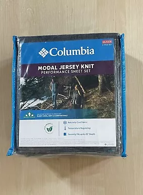 Columbia Modal Jersey Knit Performance Sheet Set QUEEN 4 Pcs Sheet Set • $45.35