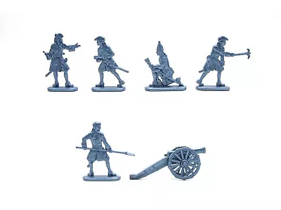 Toy Soldiers Lad Flat Plastic Miniatures Great Northern Wars Russian Artillery • $25