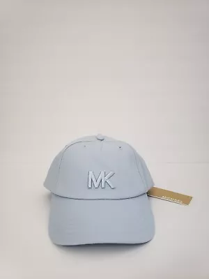 Michael Kors Signature Logo Cotton Light Blue Baseball Hat Cap 538802C • $39.99