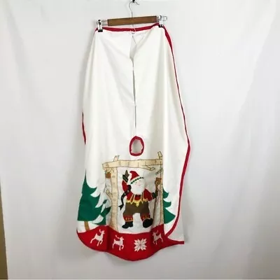 Vintage Christmas Tree Skirt House Of Hatten Holiday • $55