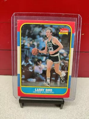 1986-87 Fleer Basketball #  9 Larry Bird Stained* • $9.99