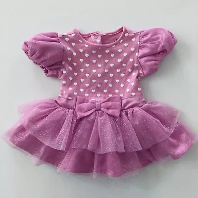 Disney Minnie Mouse Baby Girl 12-18 Months Pink Sparkle Tutu Dress Costume • $18