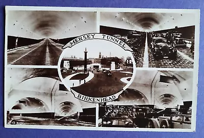 Postcard Mersey TunnelBirkenheadMultiviewPostmark RP. 1947 Image Reg 1935 • £4.50